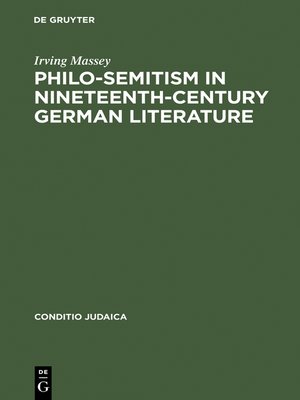 cover image of Philo-Semitism in Nineteenth-Century German Literature